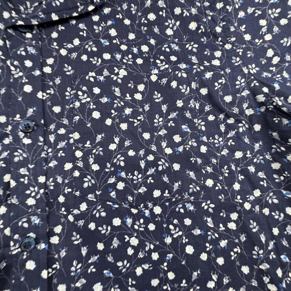 Nat Nast‎ Men's Short Sleeve Casual Shirt Navy Floral Print Large #1067 - Picture 5 of 6